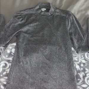 GREY GLITTER LONG SLEEVE